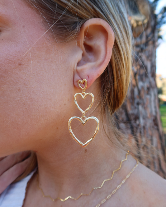 Ibisa Open Heart Earrings