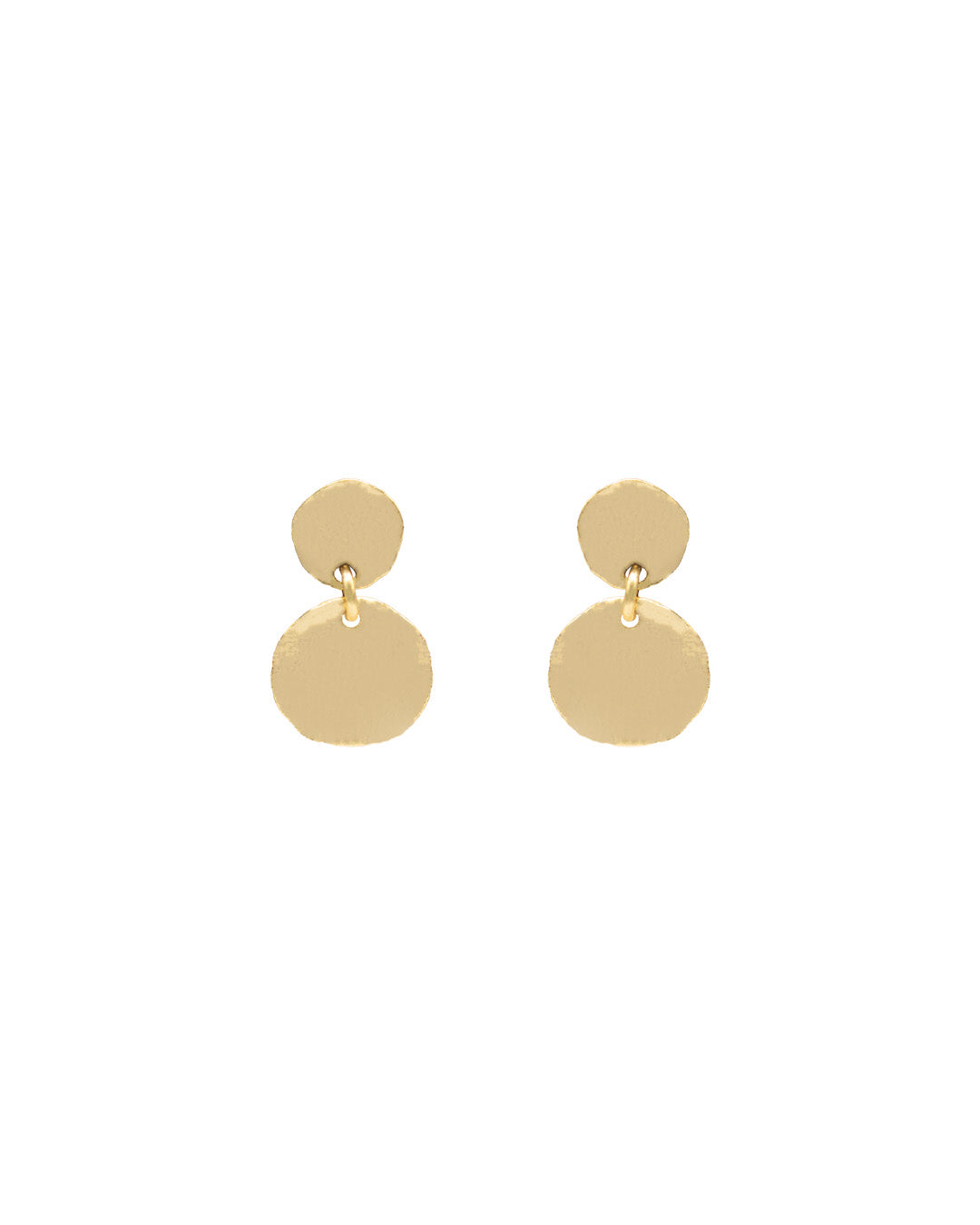 Milena Delicate Double Coin Earrings