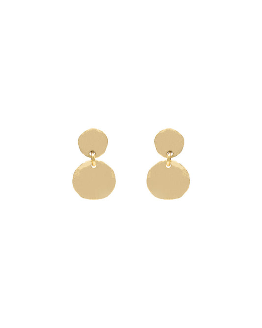 Milena Delicate Double Coin Earrings