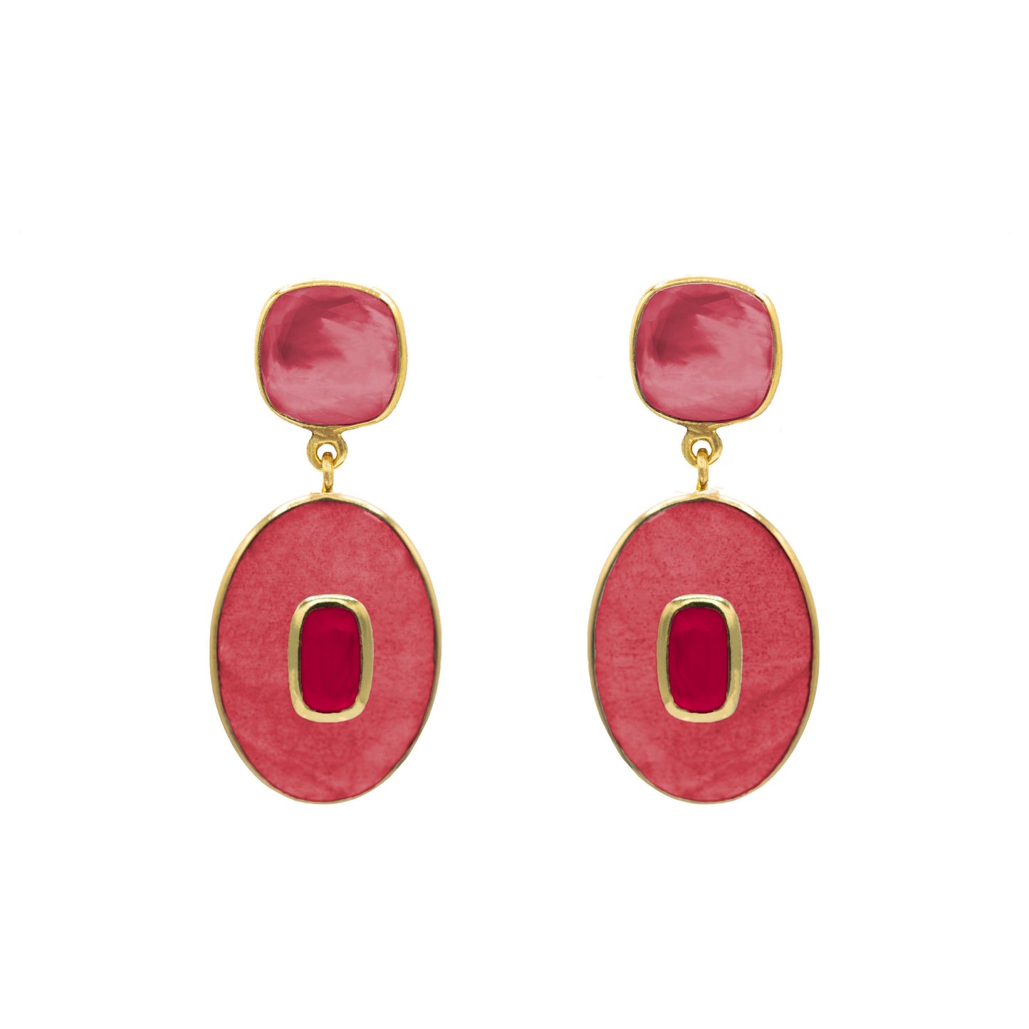 Bisa Stone Statement Earrings
