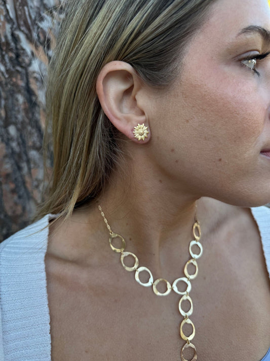 Sunflower Stud Earrings