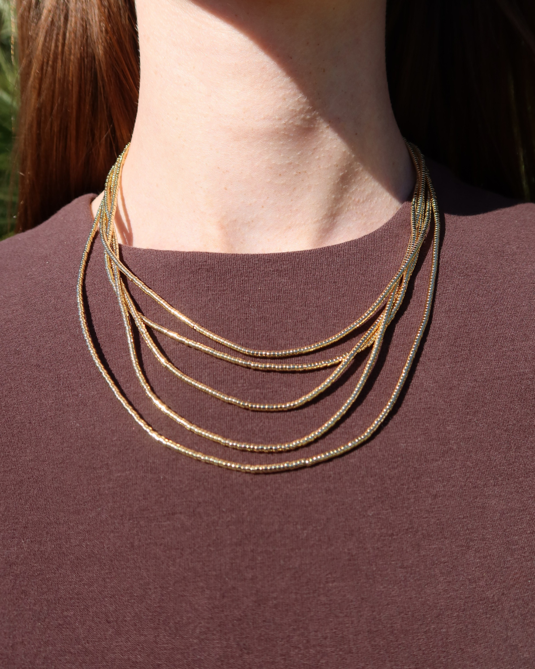 Martina Multi Strand Necklace with Magnetic Clasp