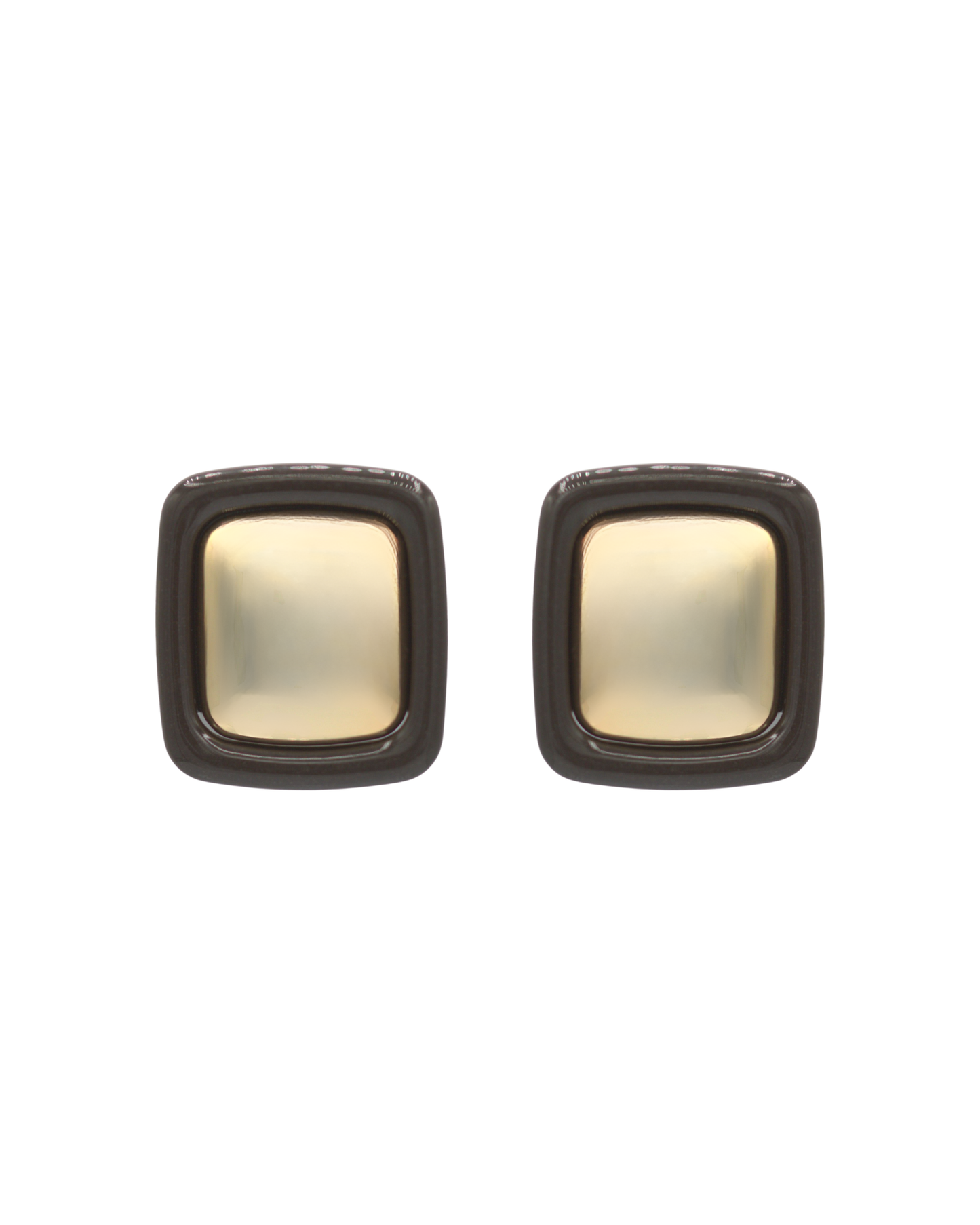 Eliza Resine Square Stud Earrings