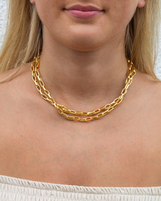 Duda Magnetic Gold Chain Necklace