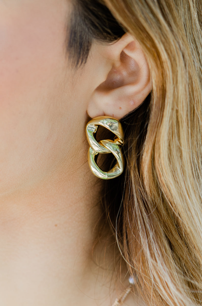 Fifa Double Link Earrings