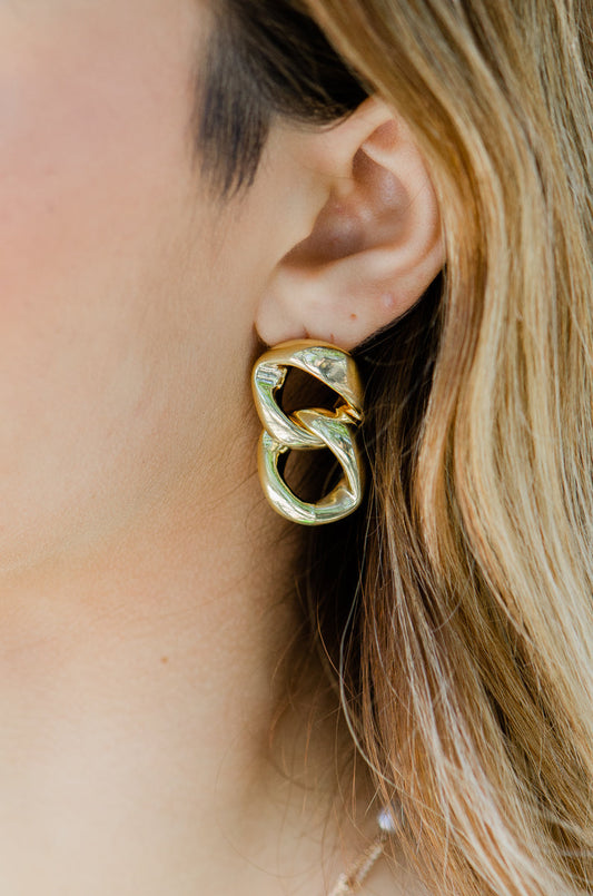 Fifa Double Link Earrings
