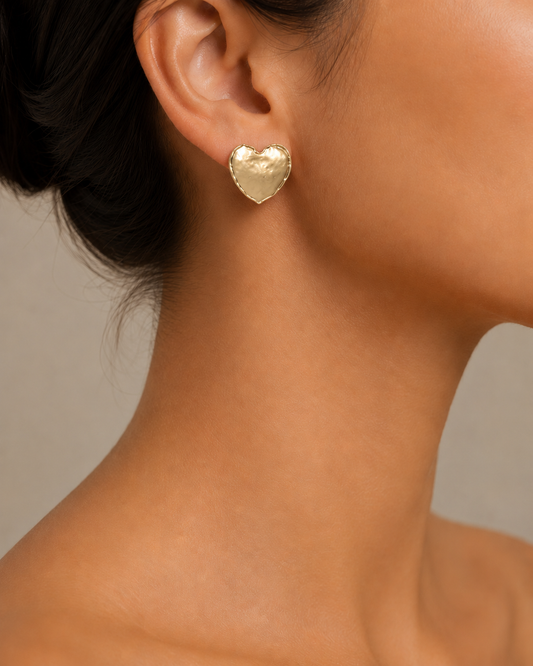 Amalfi Stud Heart Earrings