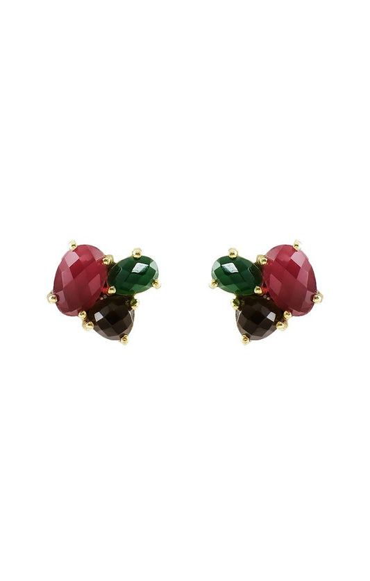 Dortha Stone Stud Earrings