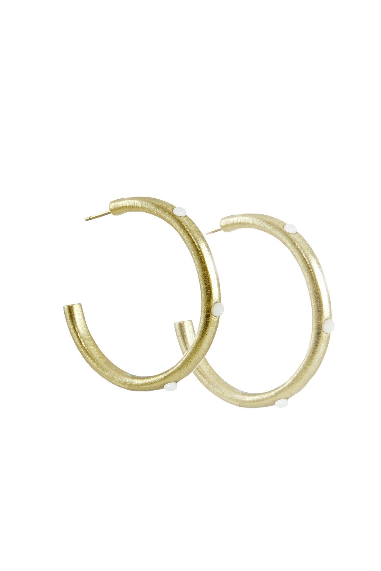 Milla Embellished Hoop Earrings