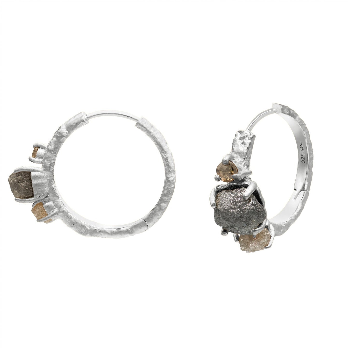 Rigo Rough Diamond Hoops