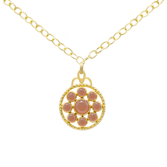 Ambrosia Stone Medallion Necklace