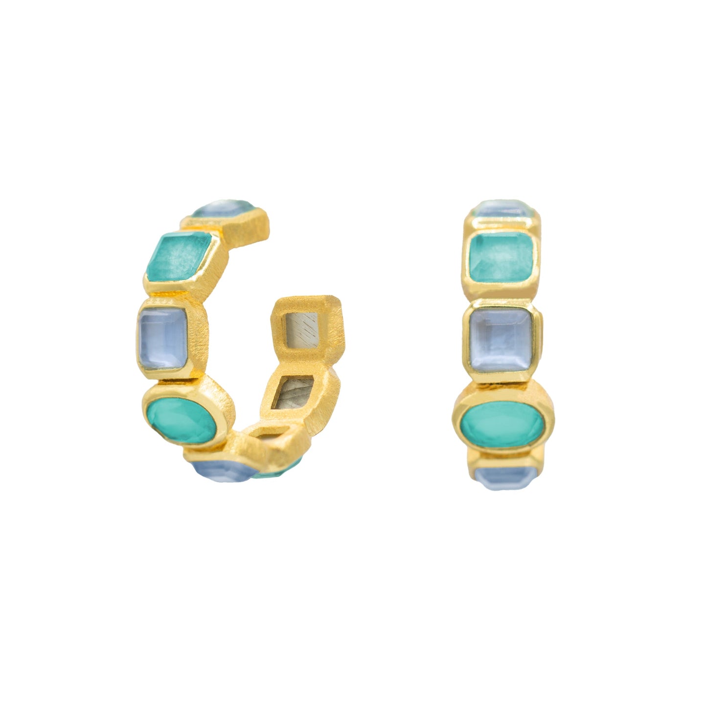 Liza Stone Hoop Earrings