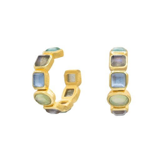 Liza Stone Hoop Earrings