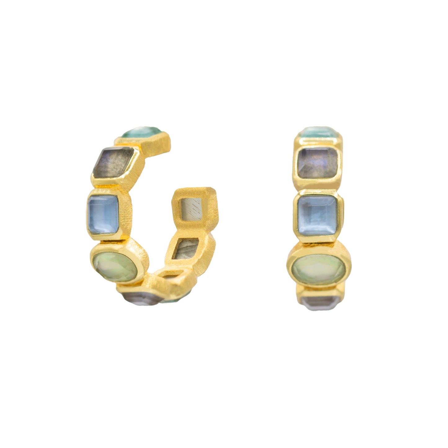 Liza Stone Hoop Earrings