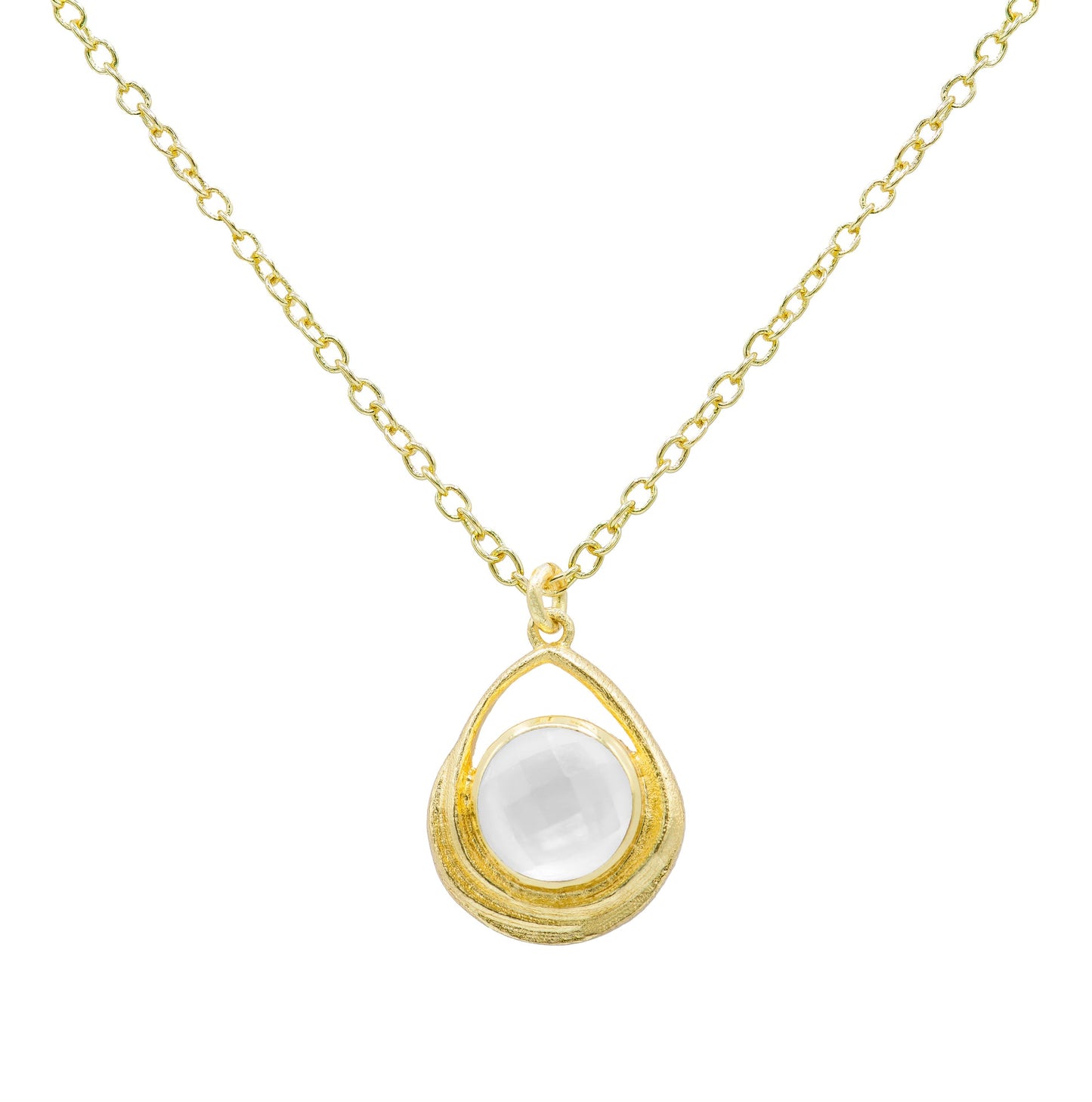Rhys Drop Stone Necklace