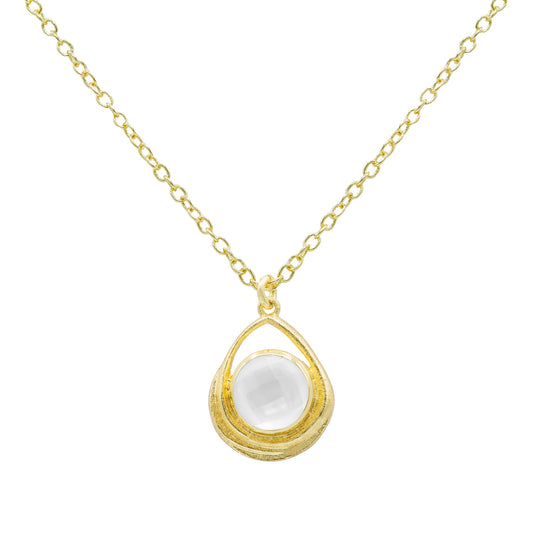 Rhys Drop Stone Necklace
