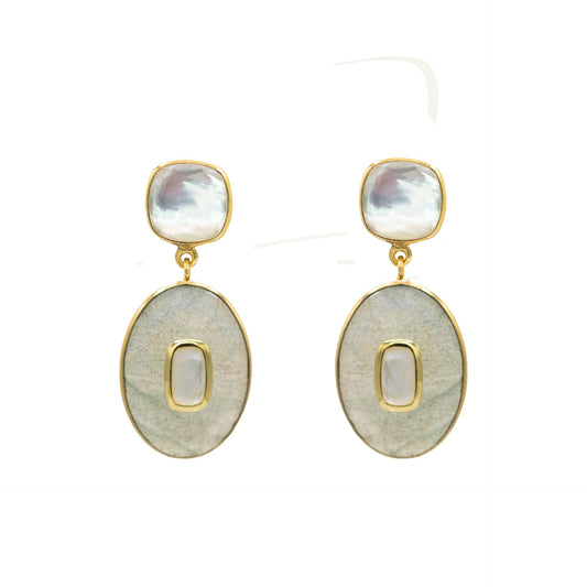 Bisa Stone Statement Earrings