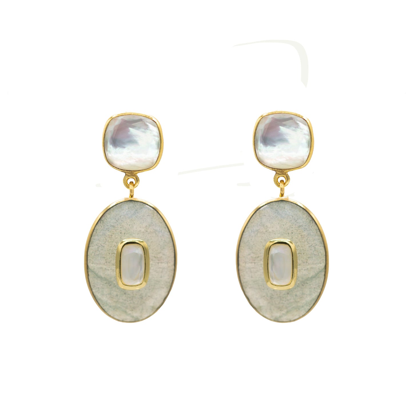 Bisa Stone Statement Earrings