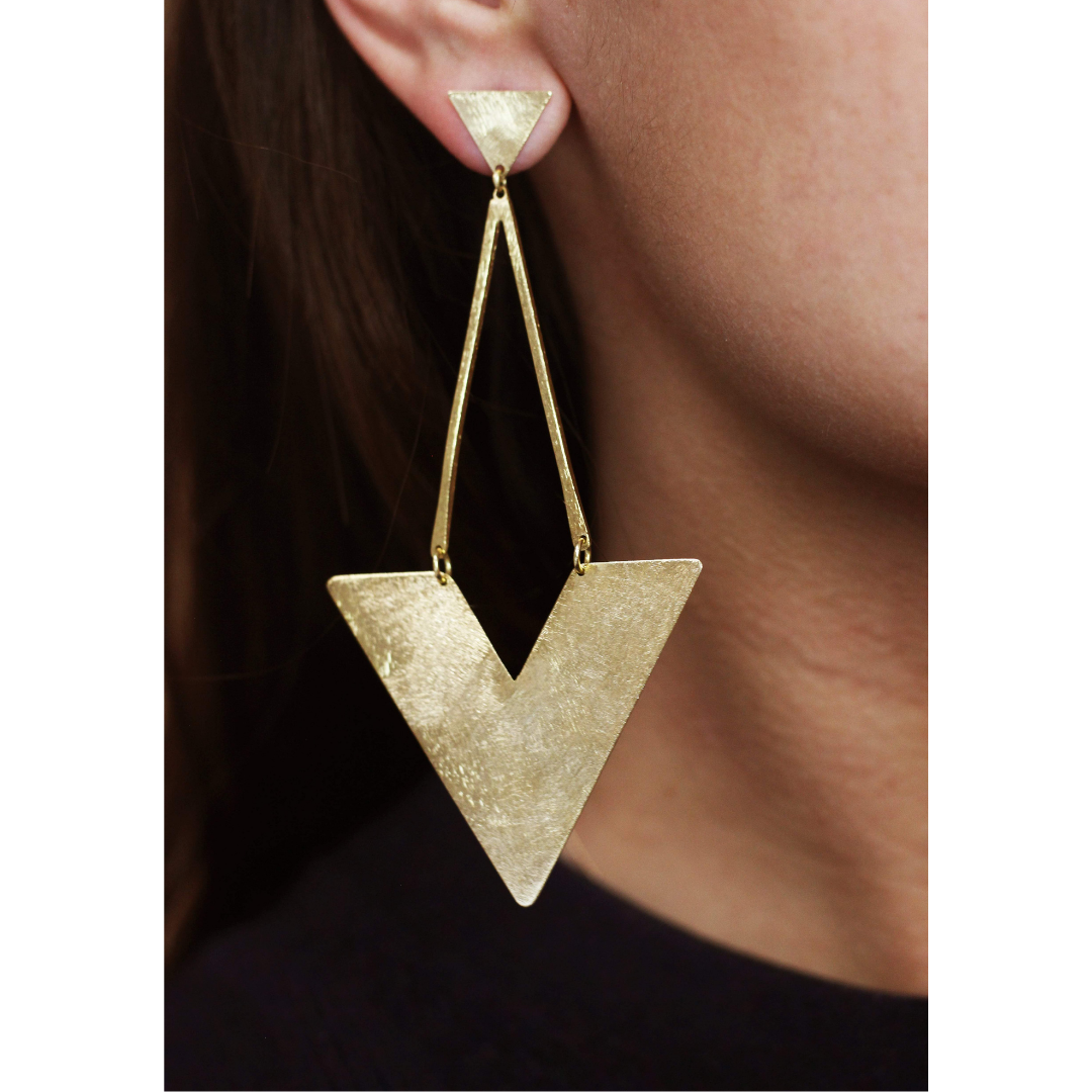 Liana Geometric Statement Earrings