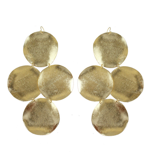 Alexia Statement Coin Earrings