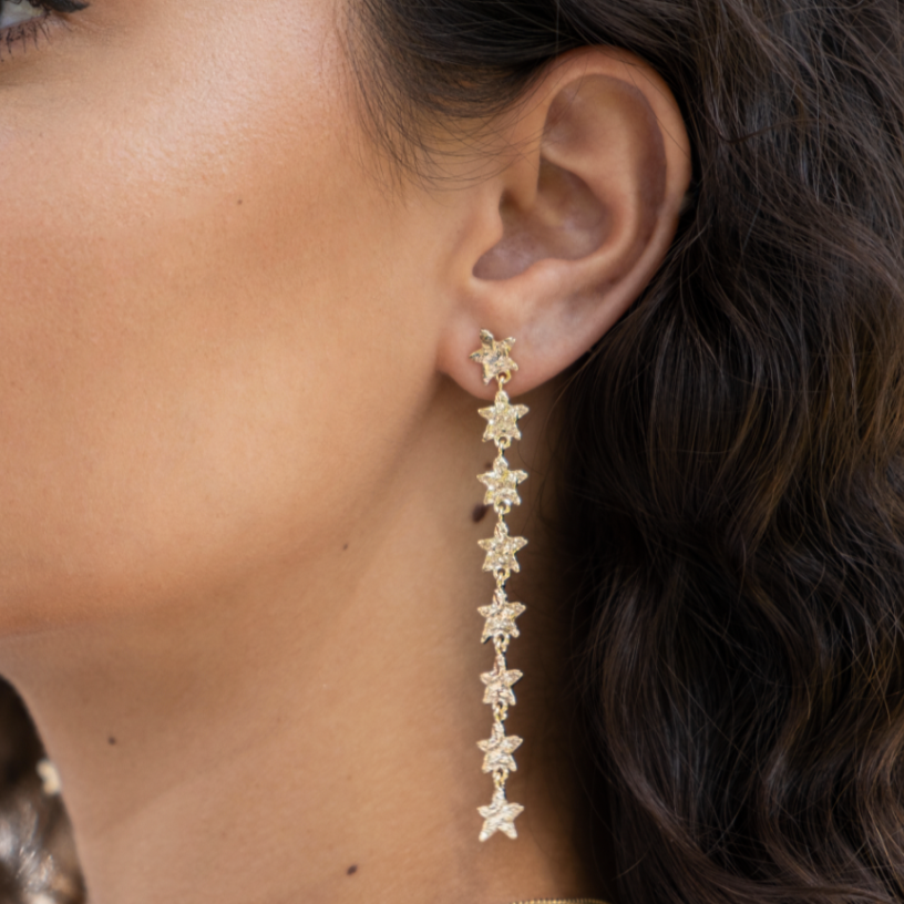 Thea Star Thread Earrings
