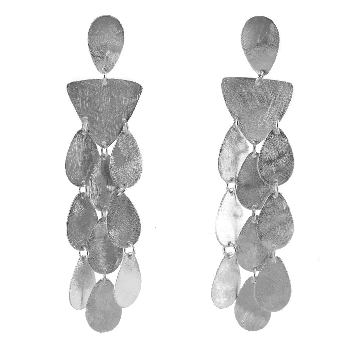 Marcia Moran br290 triangle and teardrop chandelier earrings