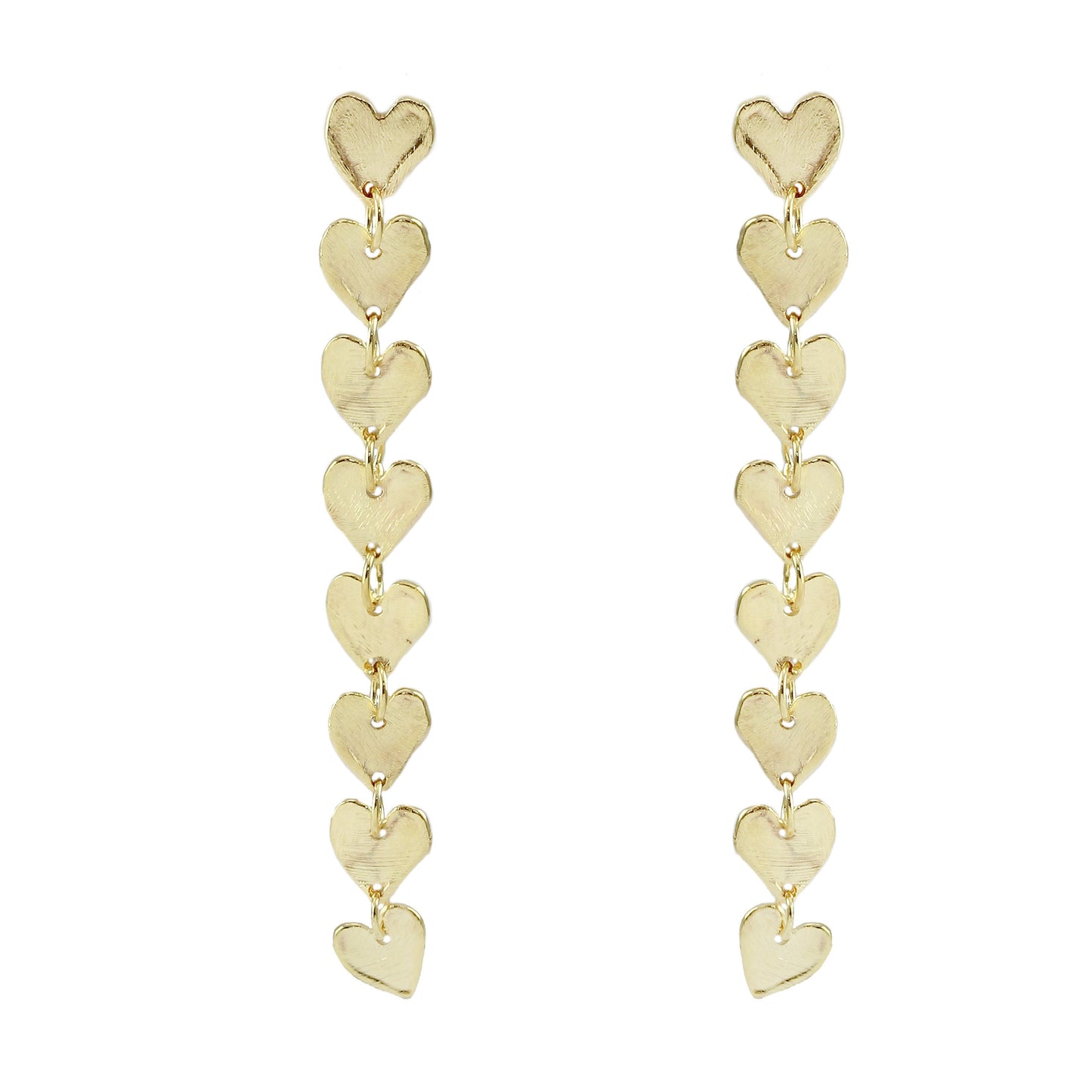 Petra Thread Heart Earrings