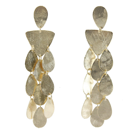 Marcia Moran br290 triangle and teardrop chandelier earrings