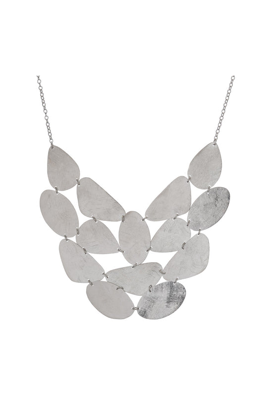 Blanc Statement Pebble Bib Necklace