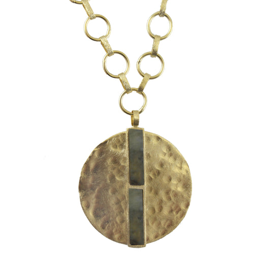 Loomis Hammered Pendant Necklace